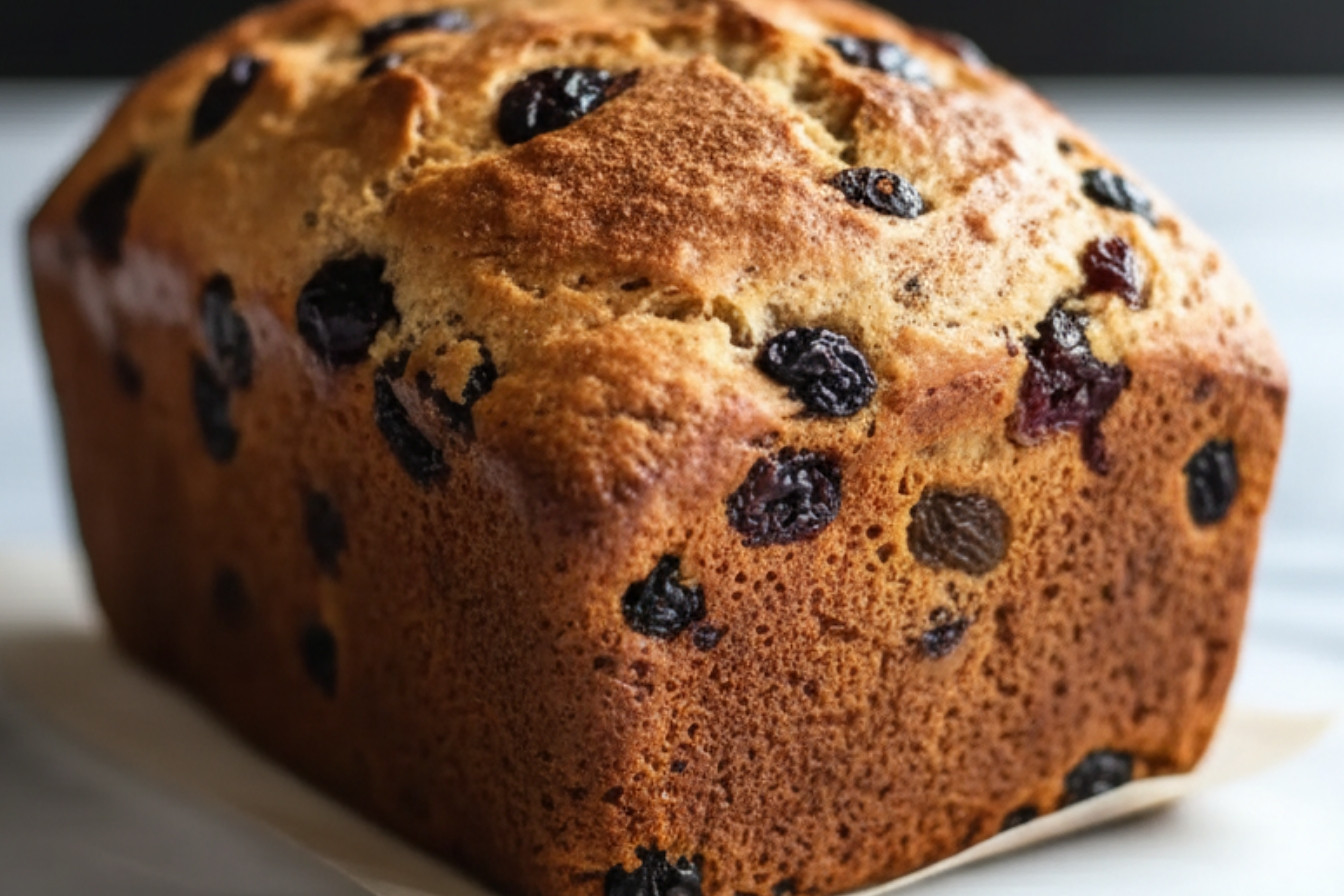 Easy No Knead Spiced Fruit Bread Recipe