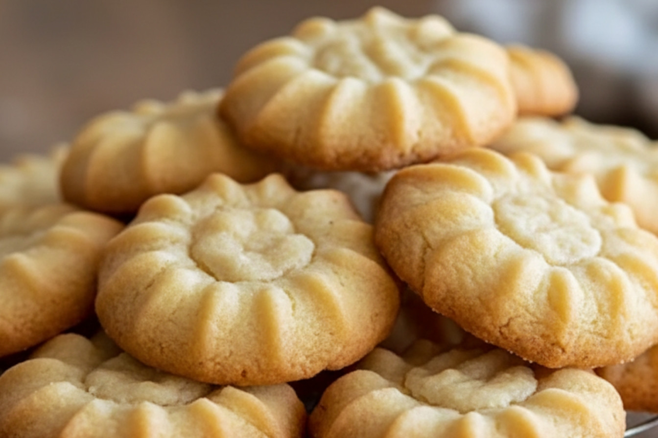 Easy No Oven Stovetop Butter Cookies