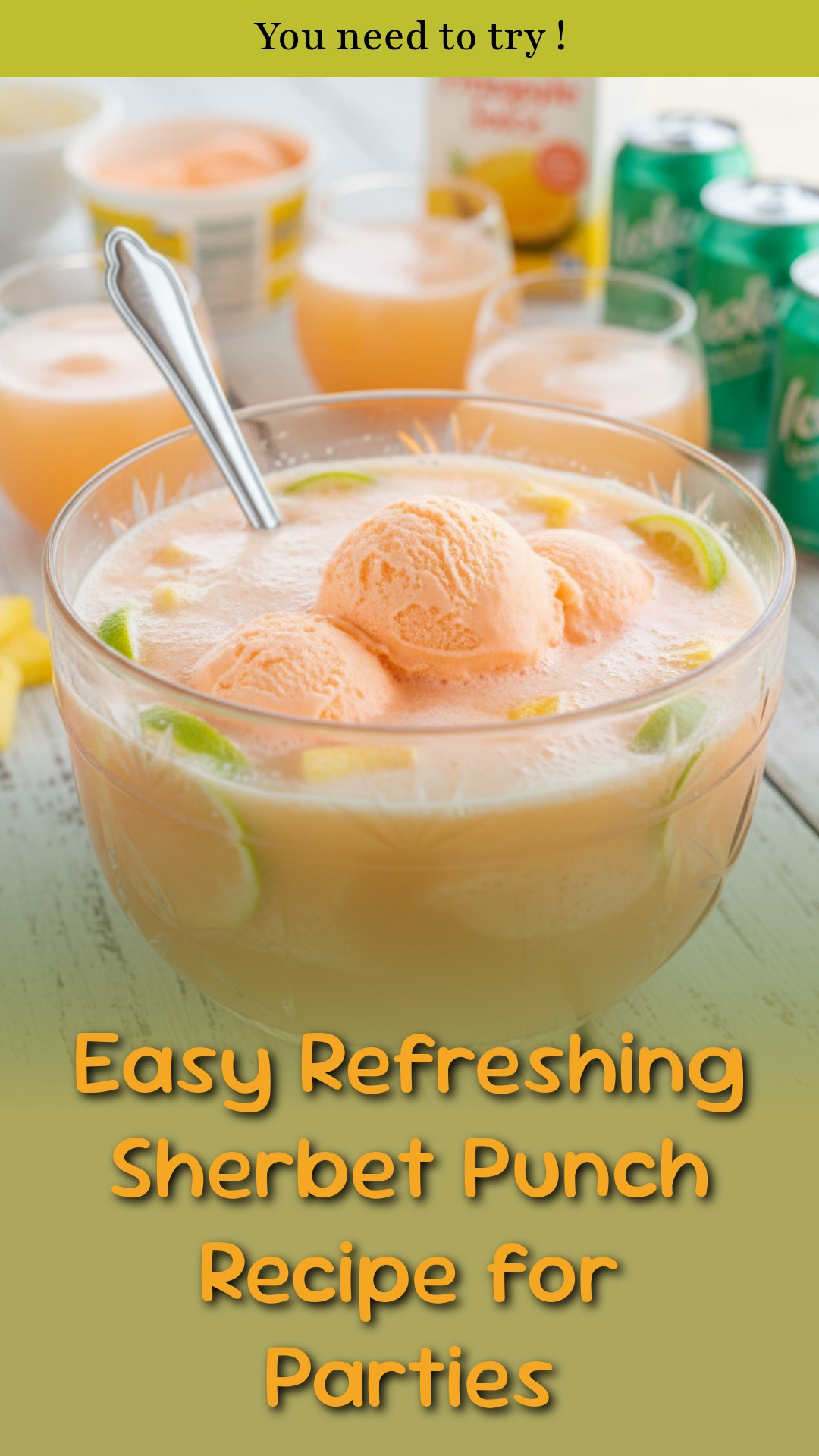Easy Refreshing Sherbet Punch Recipe for Parties