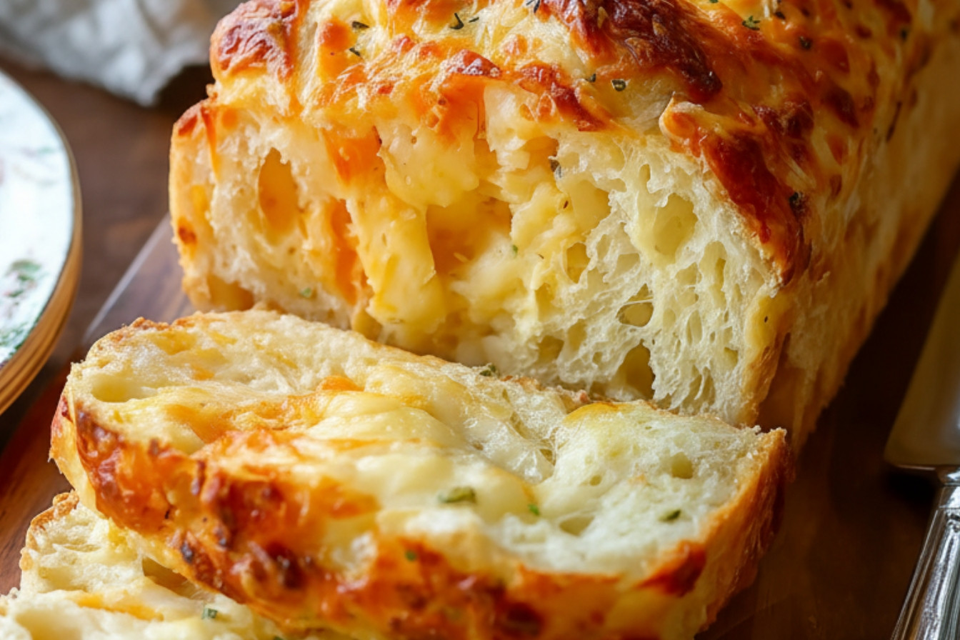 Easy Savory Cheese Bread Snack Recipe