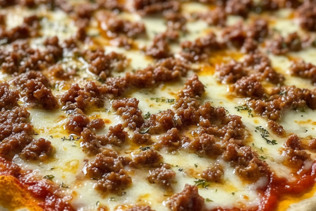 Easy School Pizza Snack On Meat