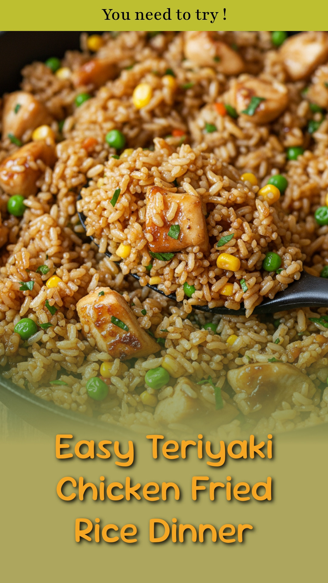 Easy Teriyaki Chicken Fried Rice Dinner