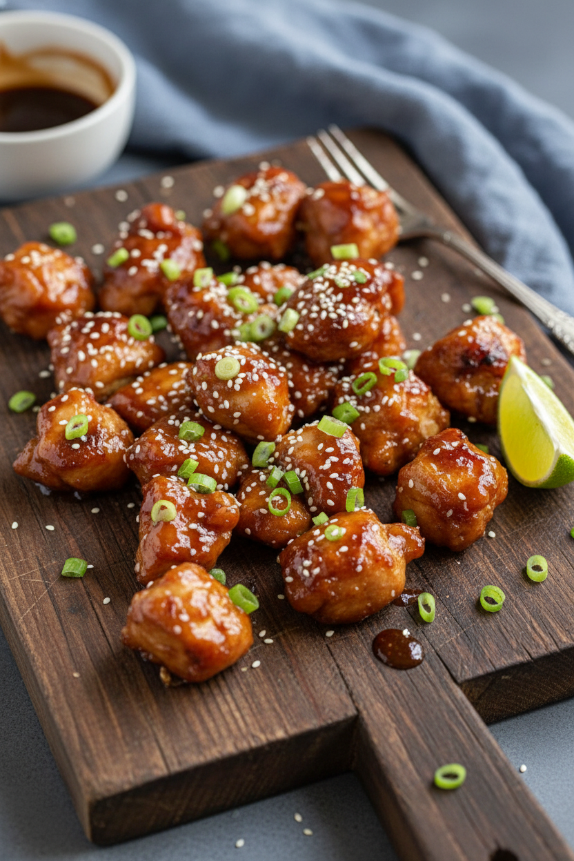 Easy Teriyaki Chicken Snack On Meat