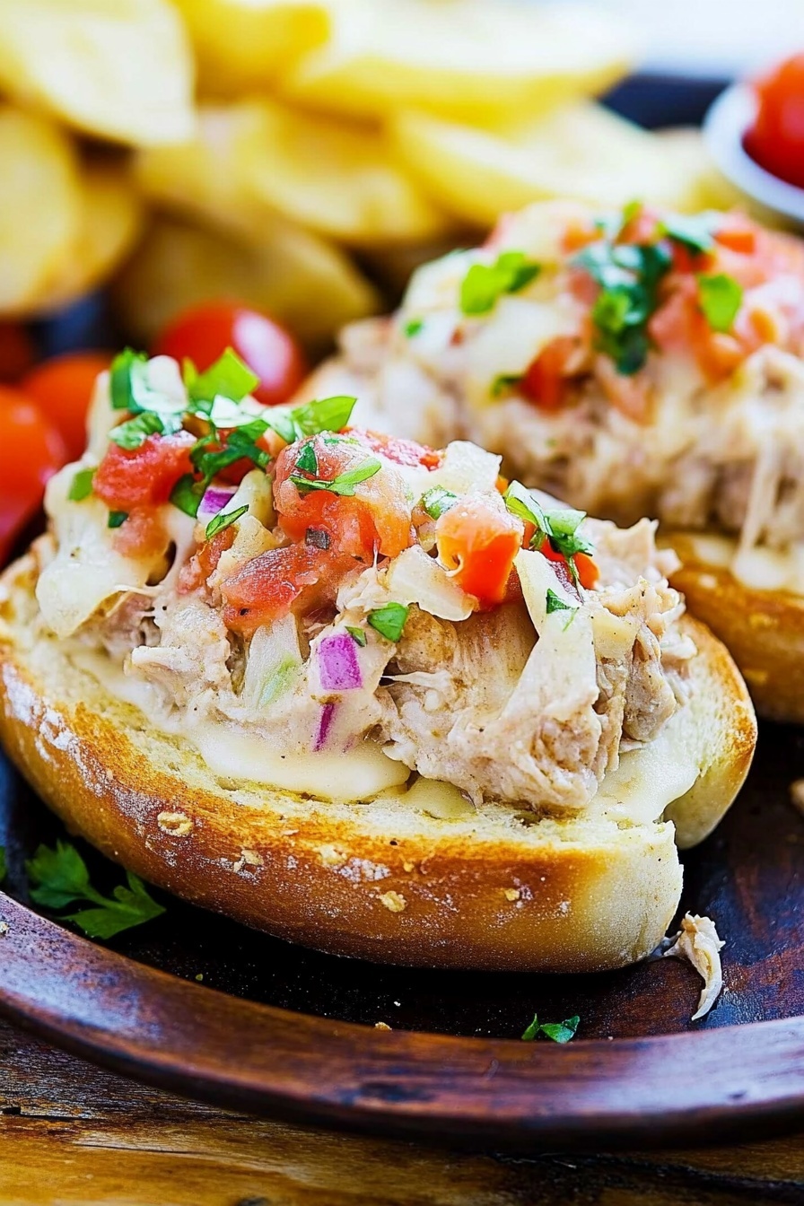 Easy Tuna Melt with Tomato Relish