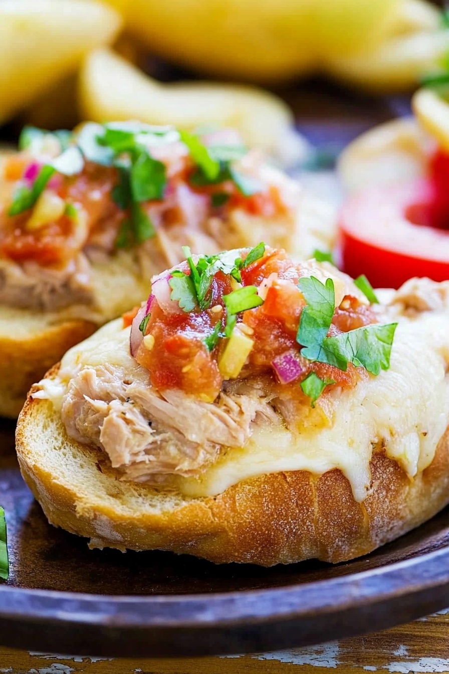 Easy Tuna Melt with Tomato Relish