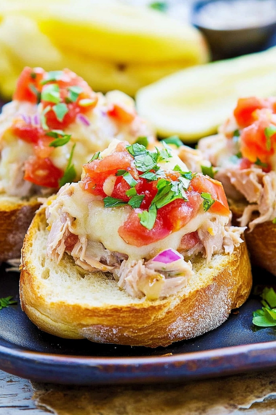 Easy Tuna Melt with Tomato Relish
