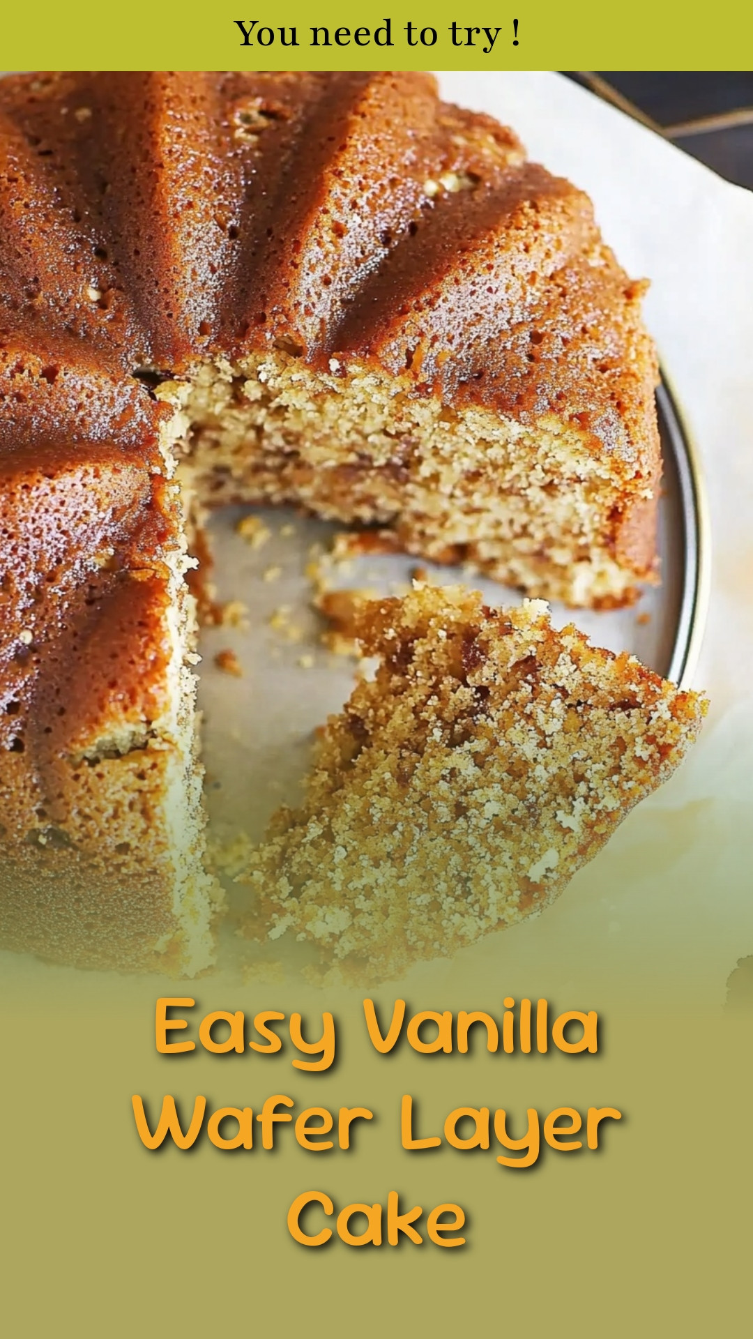 Easy Vanilla Wafer Layer Cake