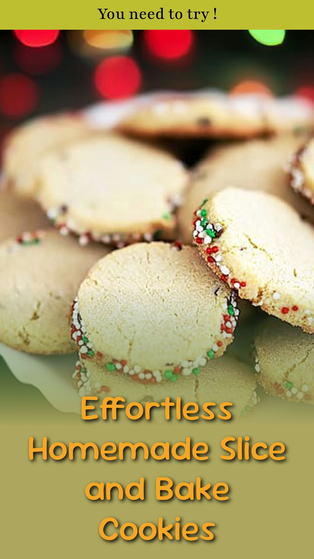 Effortless Homemade Slice and Bake Cookies