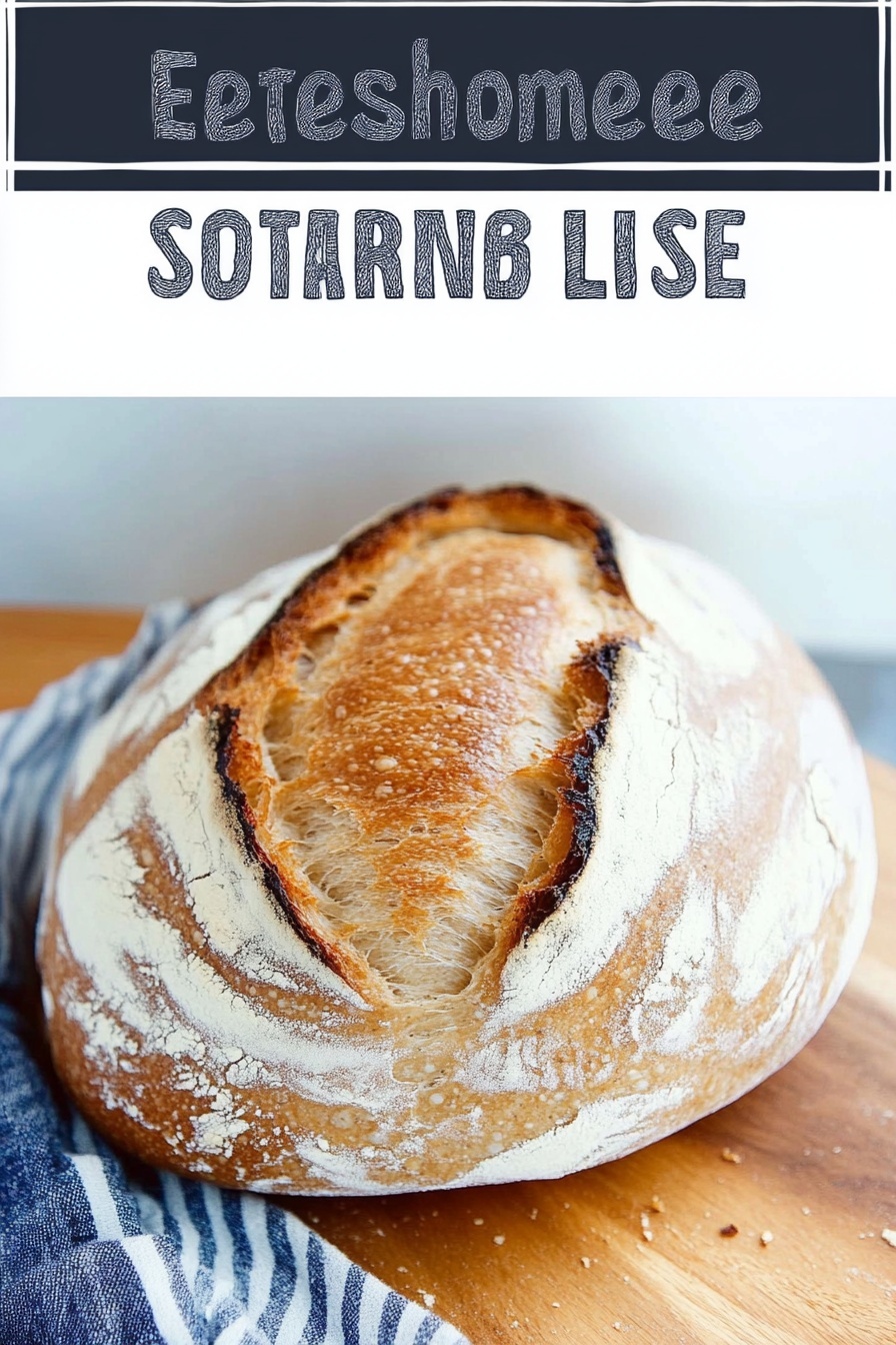 Effortless Homemade Sourdough Loaf
