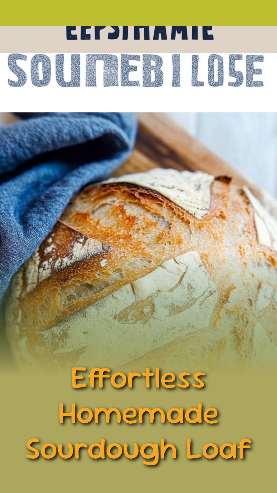 Effortless Homemade Sourdough Loaf