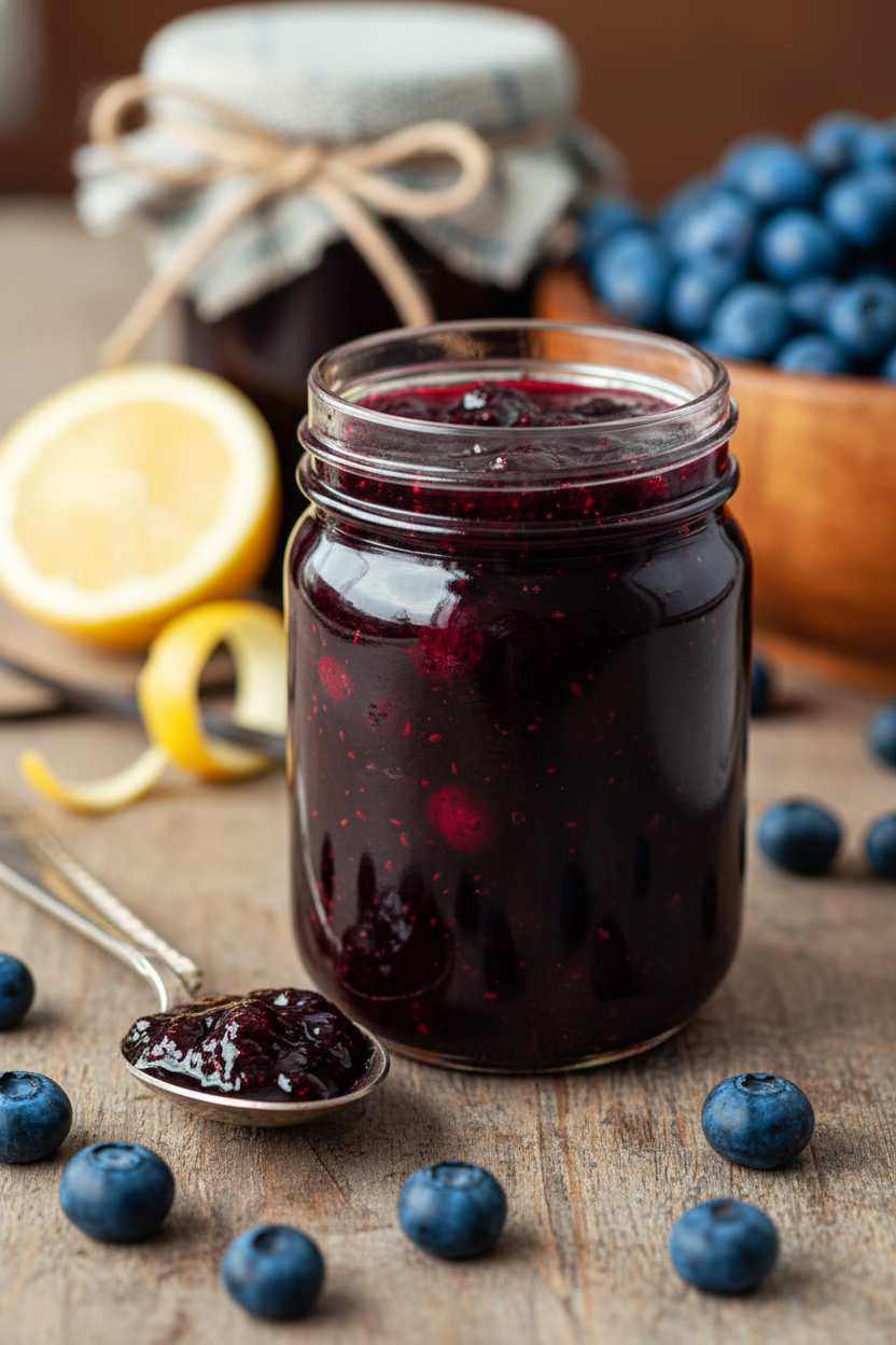 French Style Blueberry Vanilla Balsamic Jam