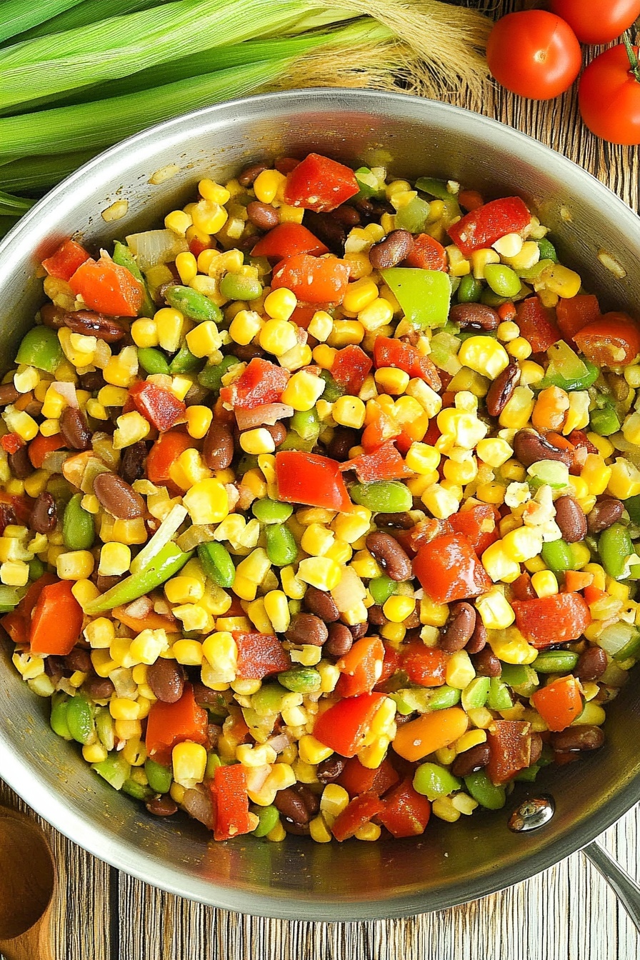 Fresh Corn and Bean Summer Salad