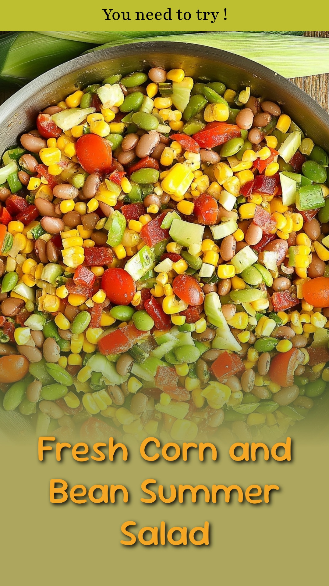 Fresh Corn and Bean Summer Salad