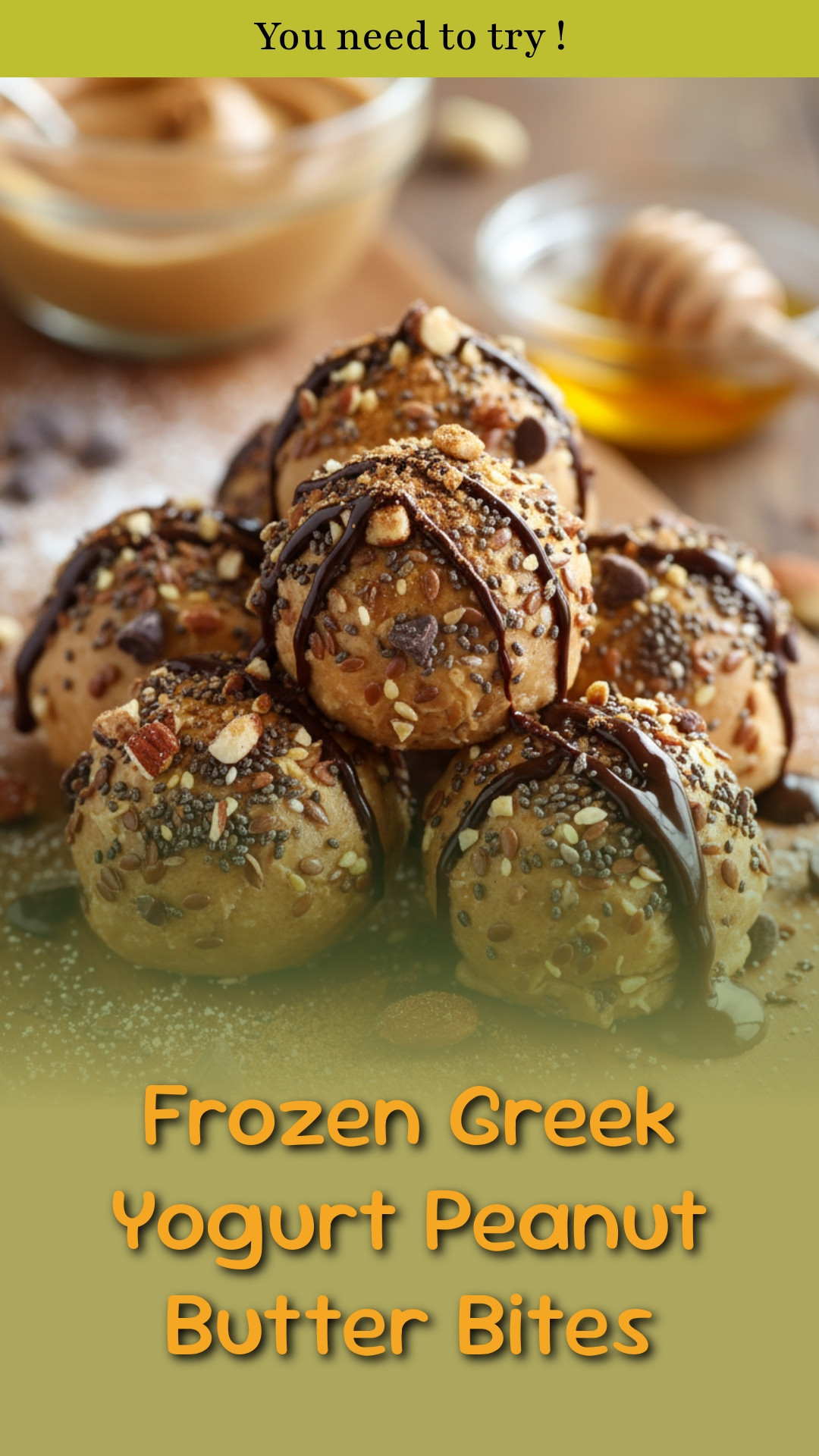 Frozen Greek Yogurt Peanut Butter Bites