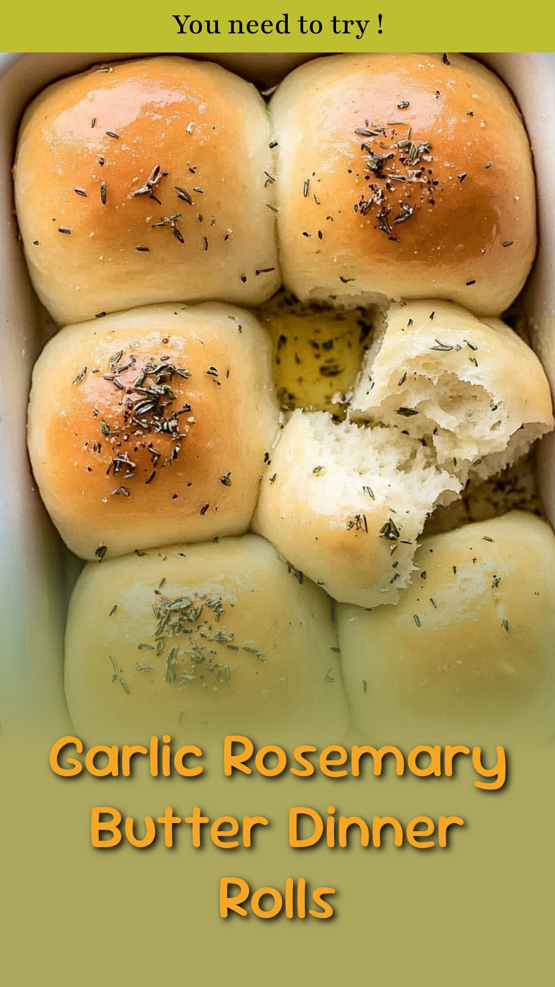 Garlic Rosemary Butter Dinner Rolls