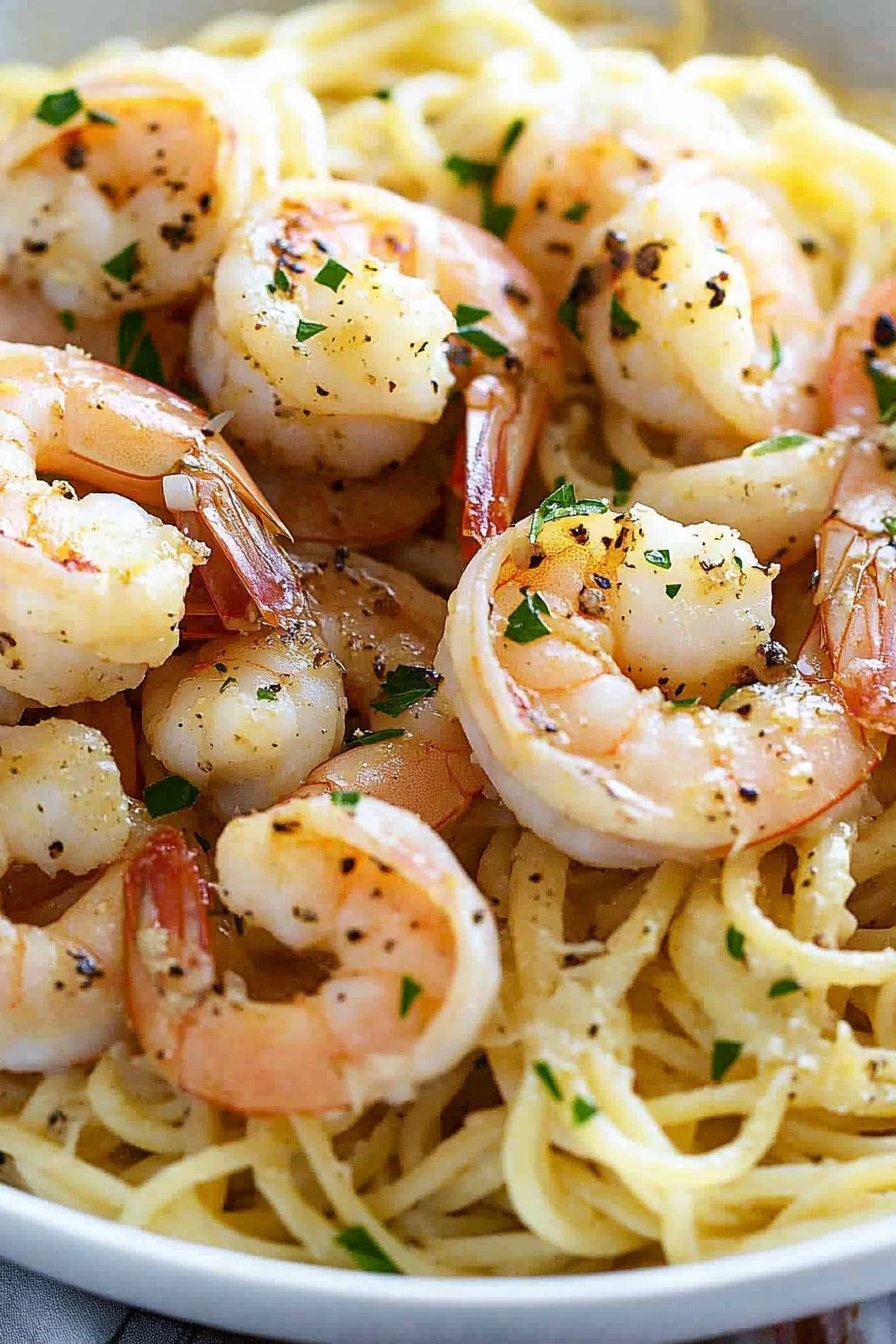 Garlic Shrimp and Pasta