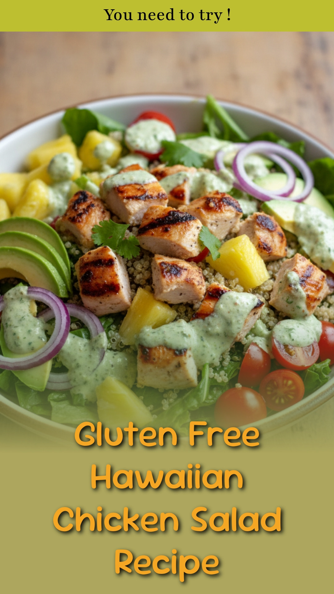 Gluten Free Hawaiian Chicken Salad Recipe
