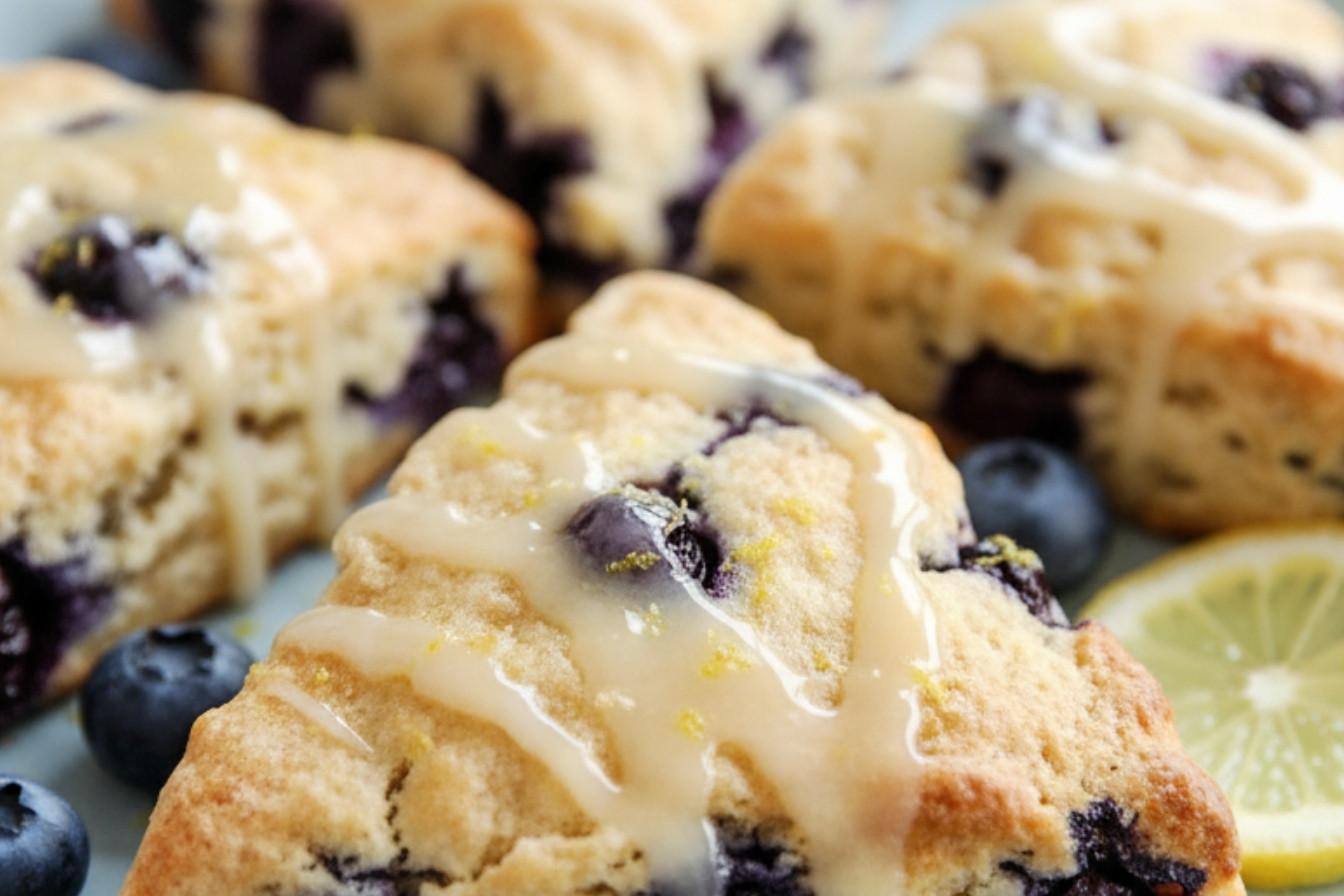 Gluten Free Lemon Blueberry Almond Scones