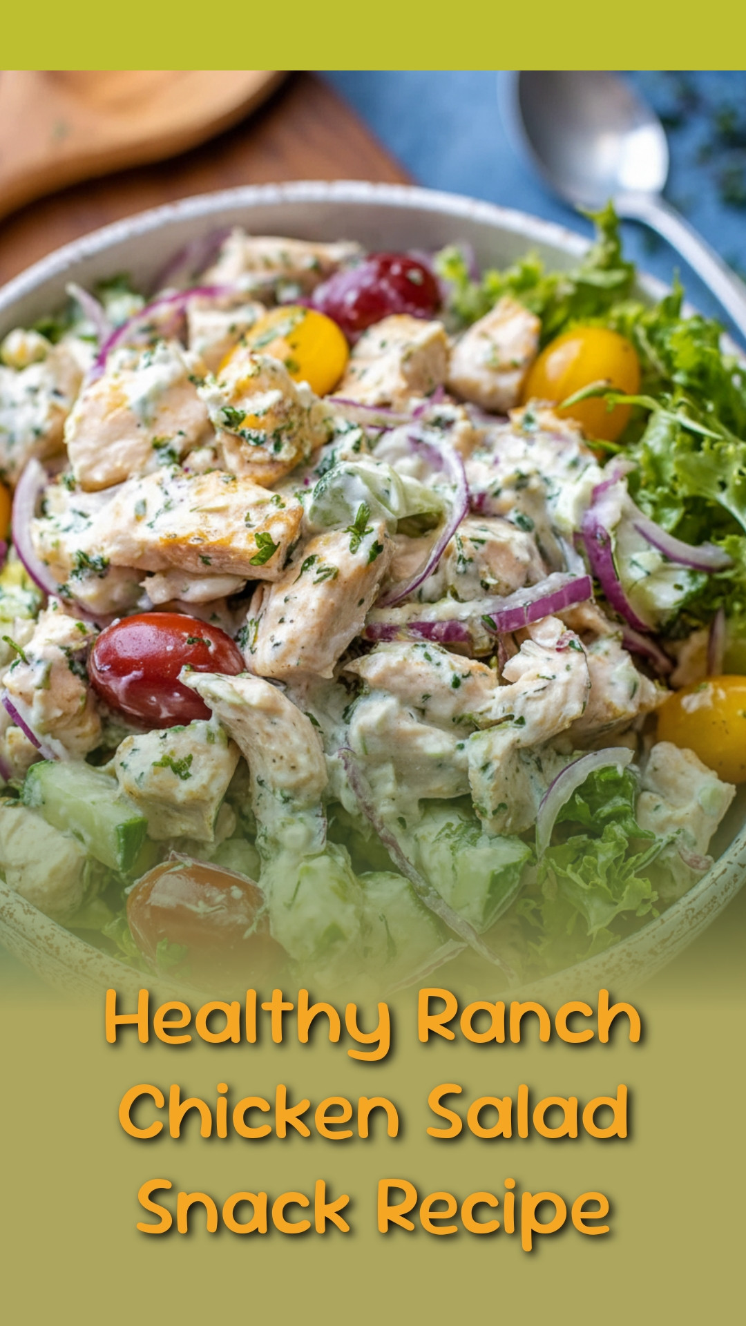 Healthy Ranch Chicken Salad Snack Recipe