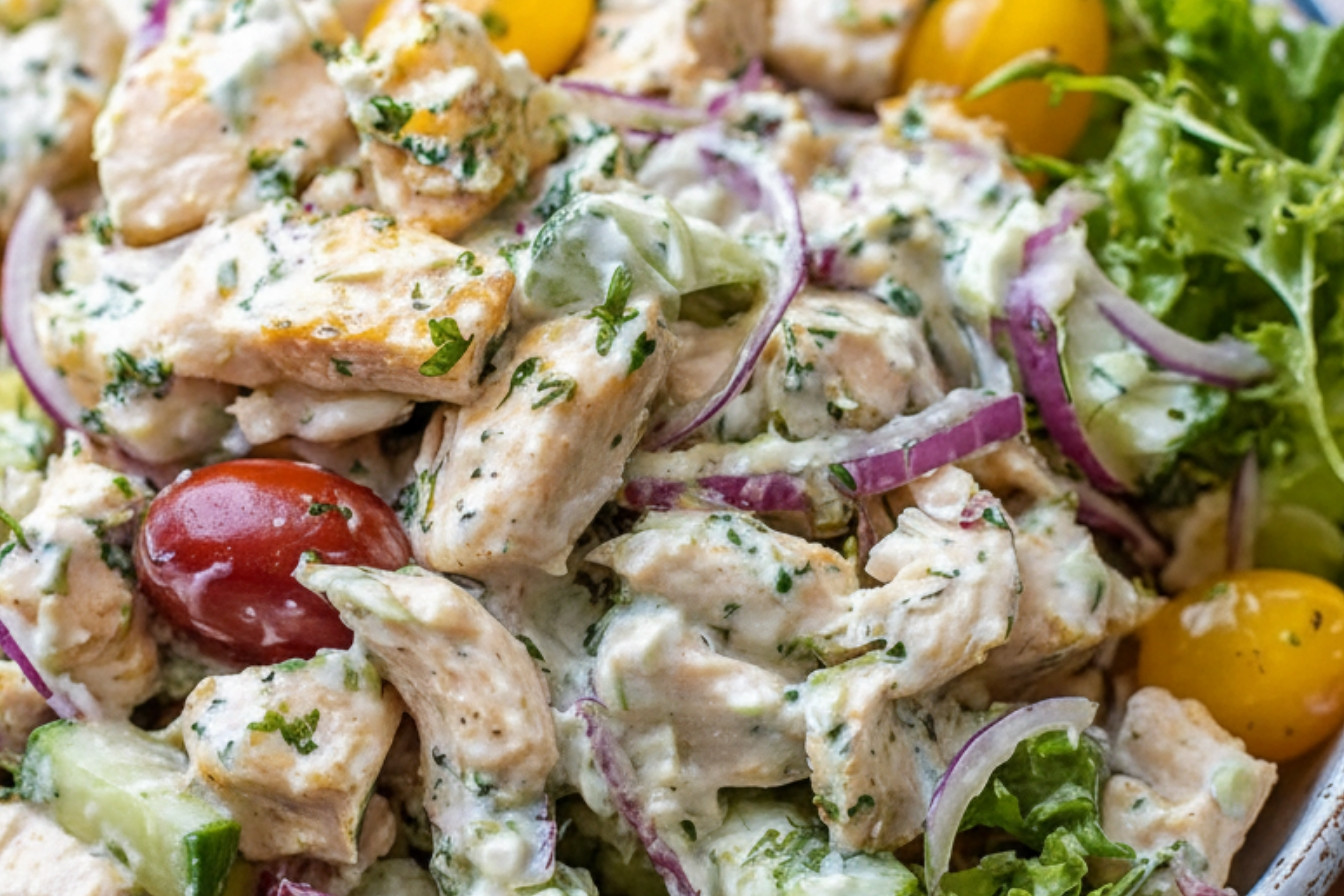 Healthy Ranch Chicken Salad Snack Recipe
