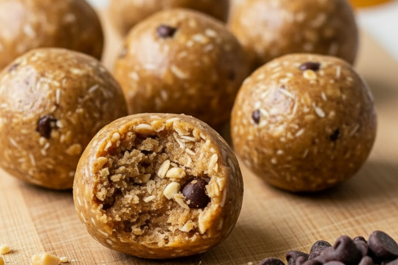 High Protein No Bake Peanut Butter Energy Balls