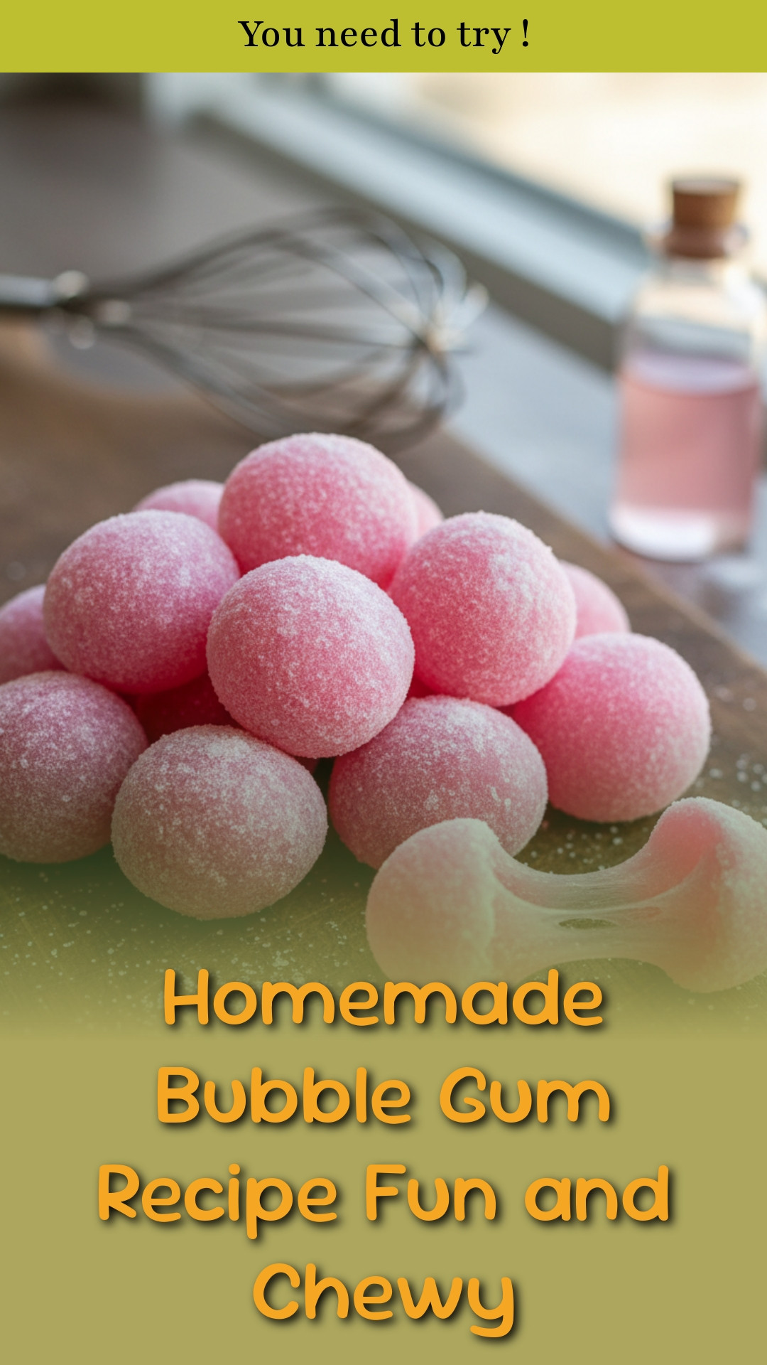 Homemade Bubble Gum Recipe Fun and Chewy