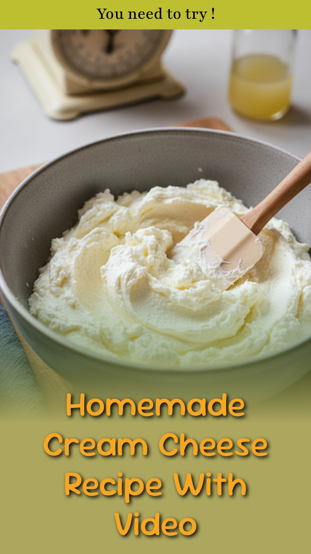 Homemade Cream Cheese Recipe With Video