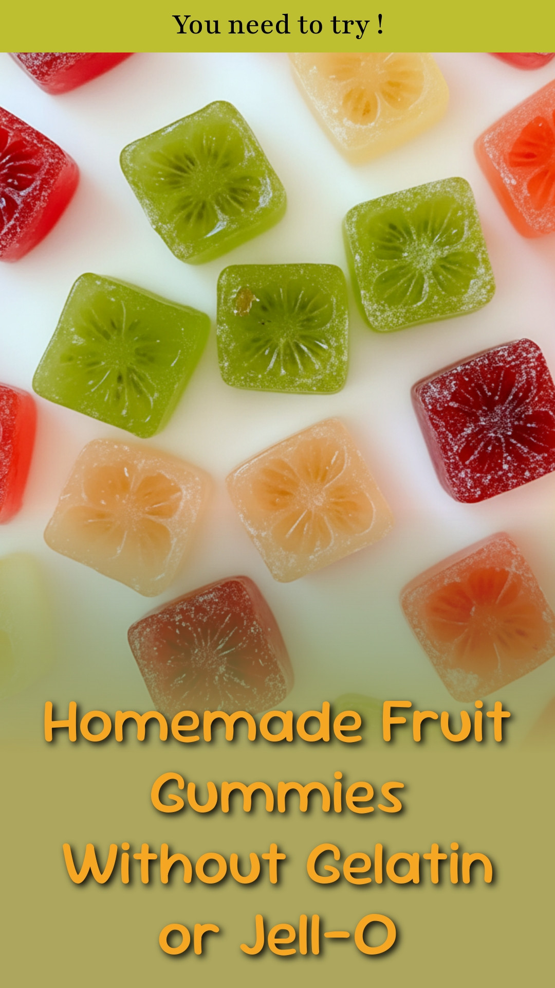 Homemade Fruit Gummies Without Gelatin or Jell-O