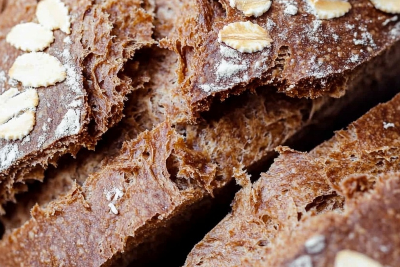 Homemade Sourdough Brown Bread Loaf