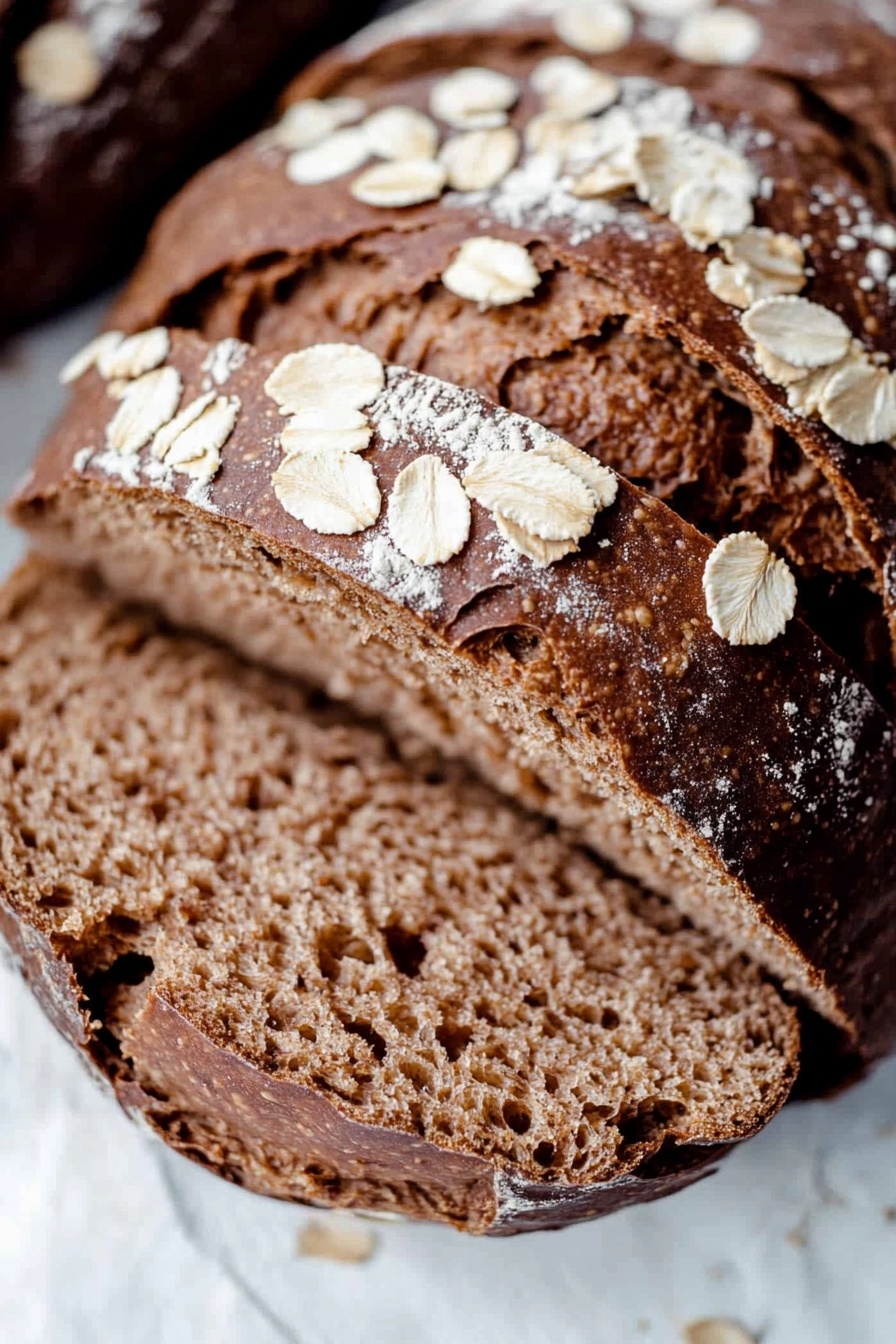 Homemade Sourdough Brown Bread Loaf