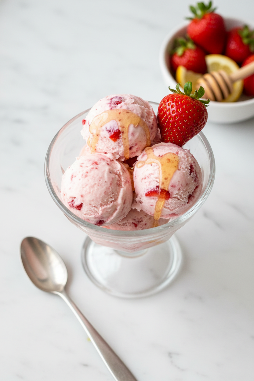 Homemade Strawberry Ice Cream Recipe