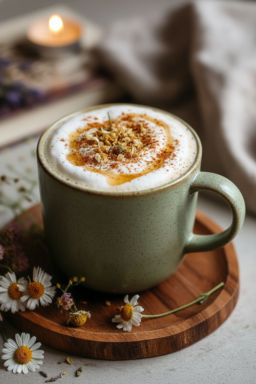 Honey Chamomile Tea Latte for Cozy Nights