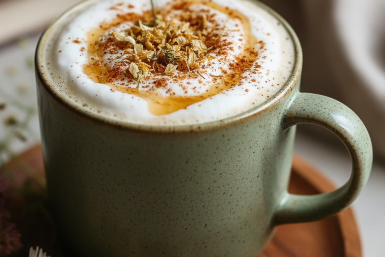 Honey Chamomile Tea Latte for Cozy Nights