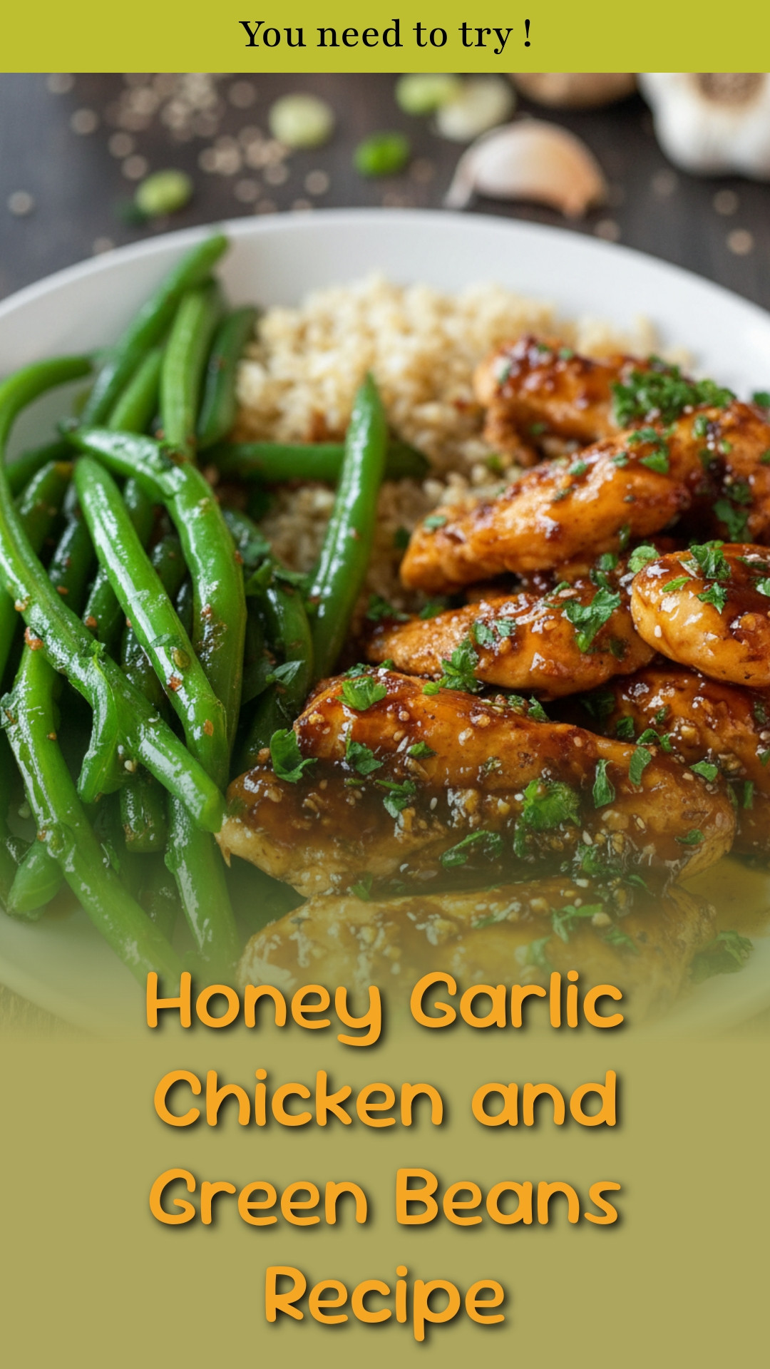 Honey Garlic Chicken and Green Beans Recipe