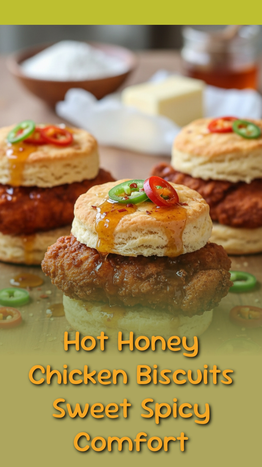 Hot Honey Chicken Biscuits Sweet Spicy Comfort