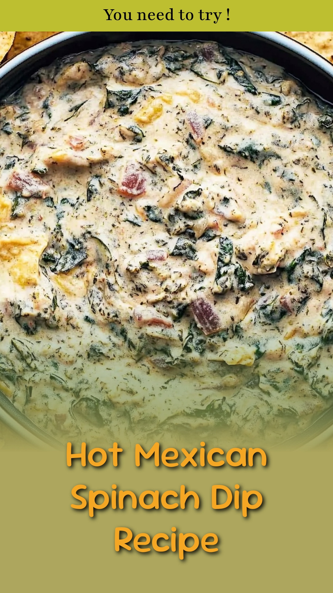 Hot Mexican Spinach Dip Recipe