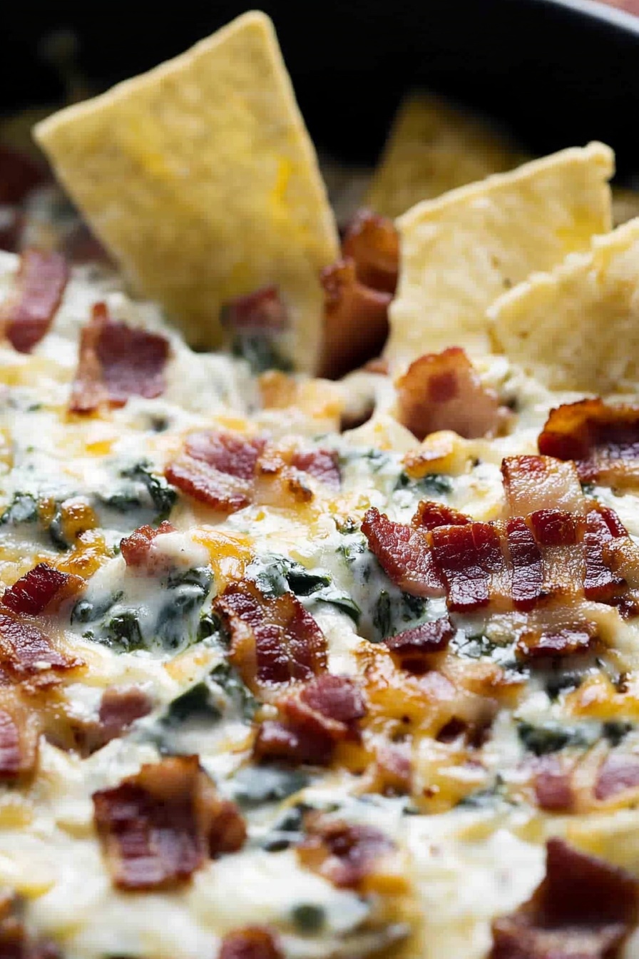 Hot Spinach and Bacon Dip