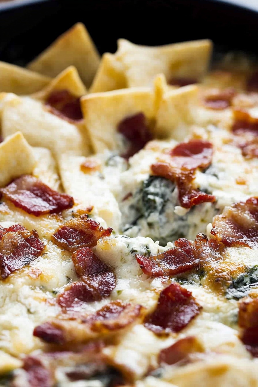 Hot Spinach and Bacon Dip
