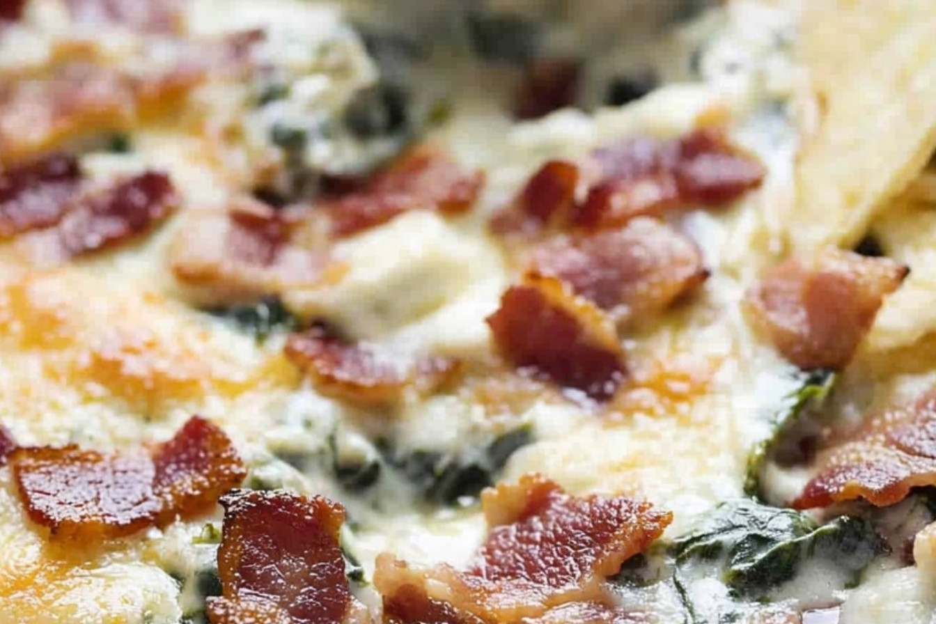 Hot Spinach and Bacon Dip