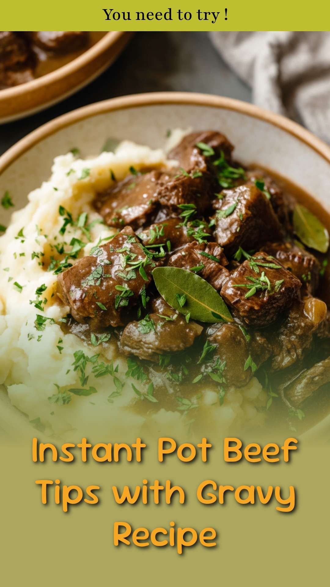 Instant Pot Beef Tips with Gravy Recipe
