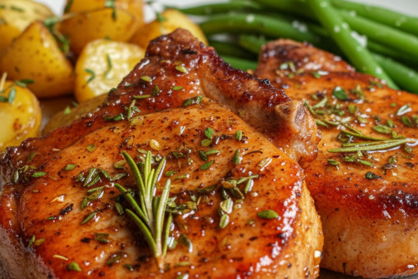 Juicy Oven Baked Pork Chops Recipe