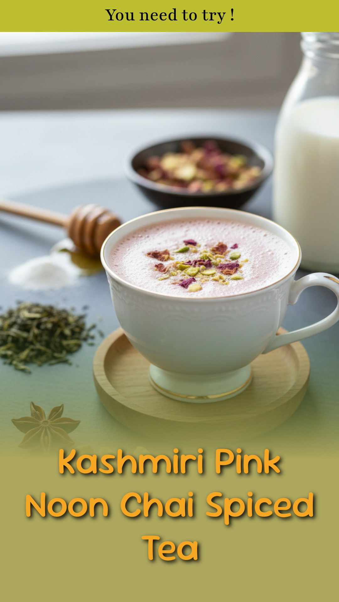 Kashmiri Pink Noon Chai Spiced Tea