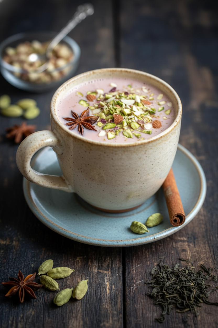 Kashmiri Pink Noon Chai Spiced Tea