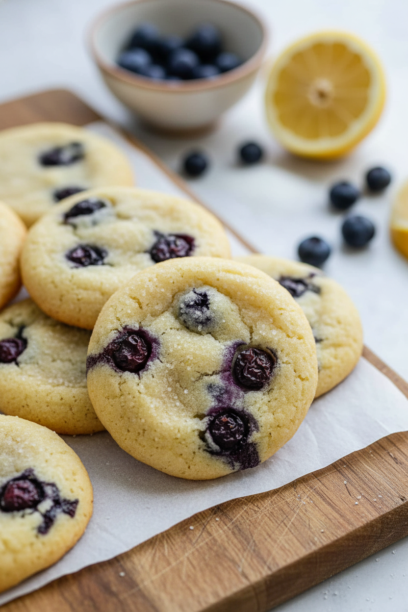 Lemon Blueberry Cookies From Snack On Meat
