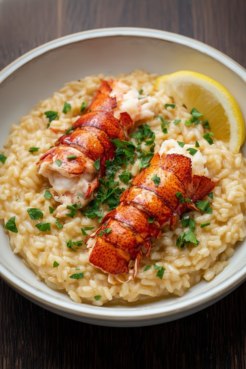 Lemon Butter Lobster Risotto Recipe