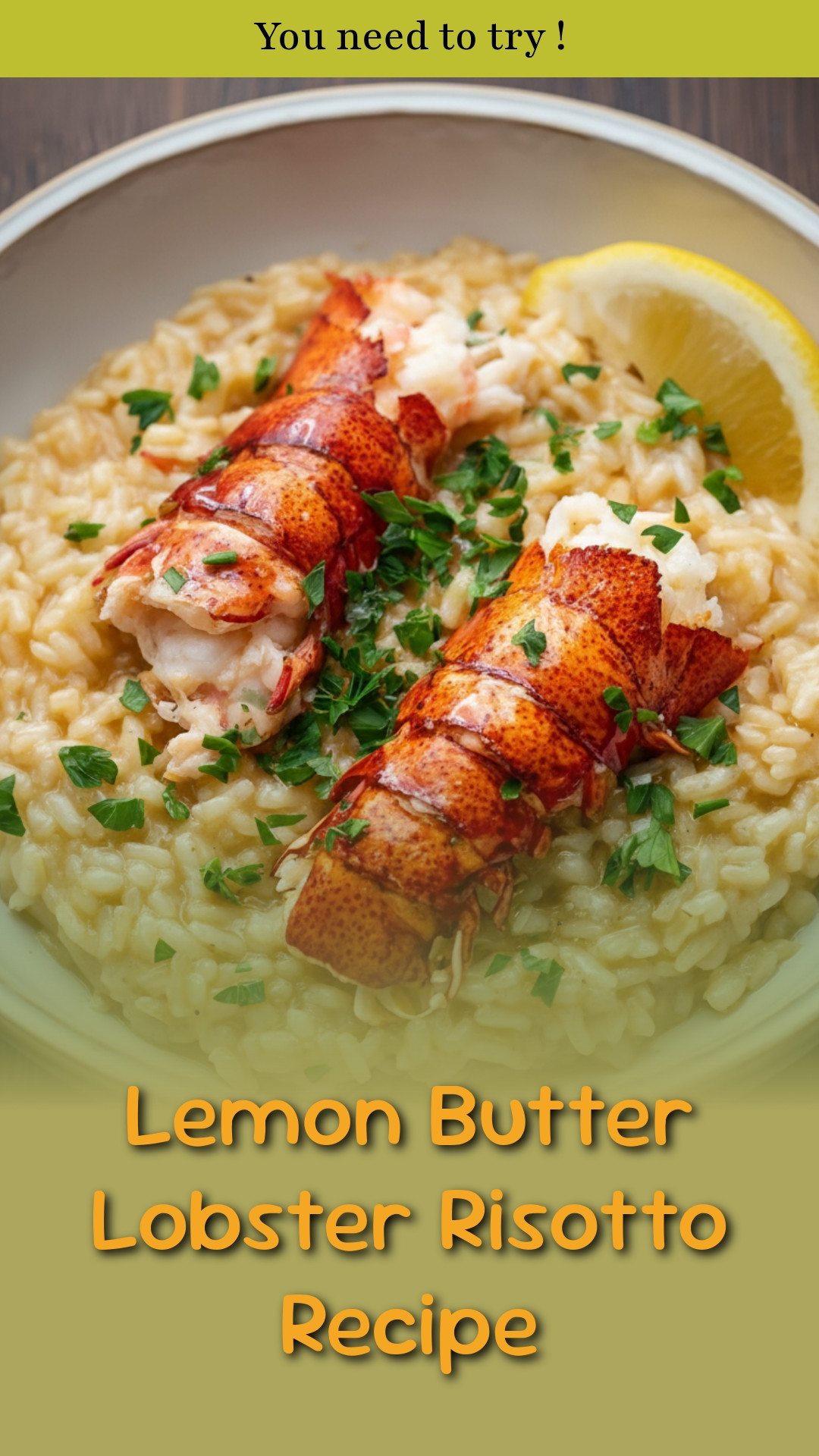 Lemon Butter Lobster Risotto Recipe
