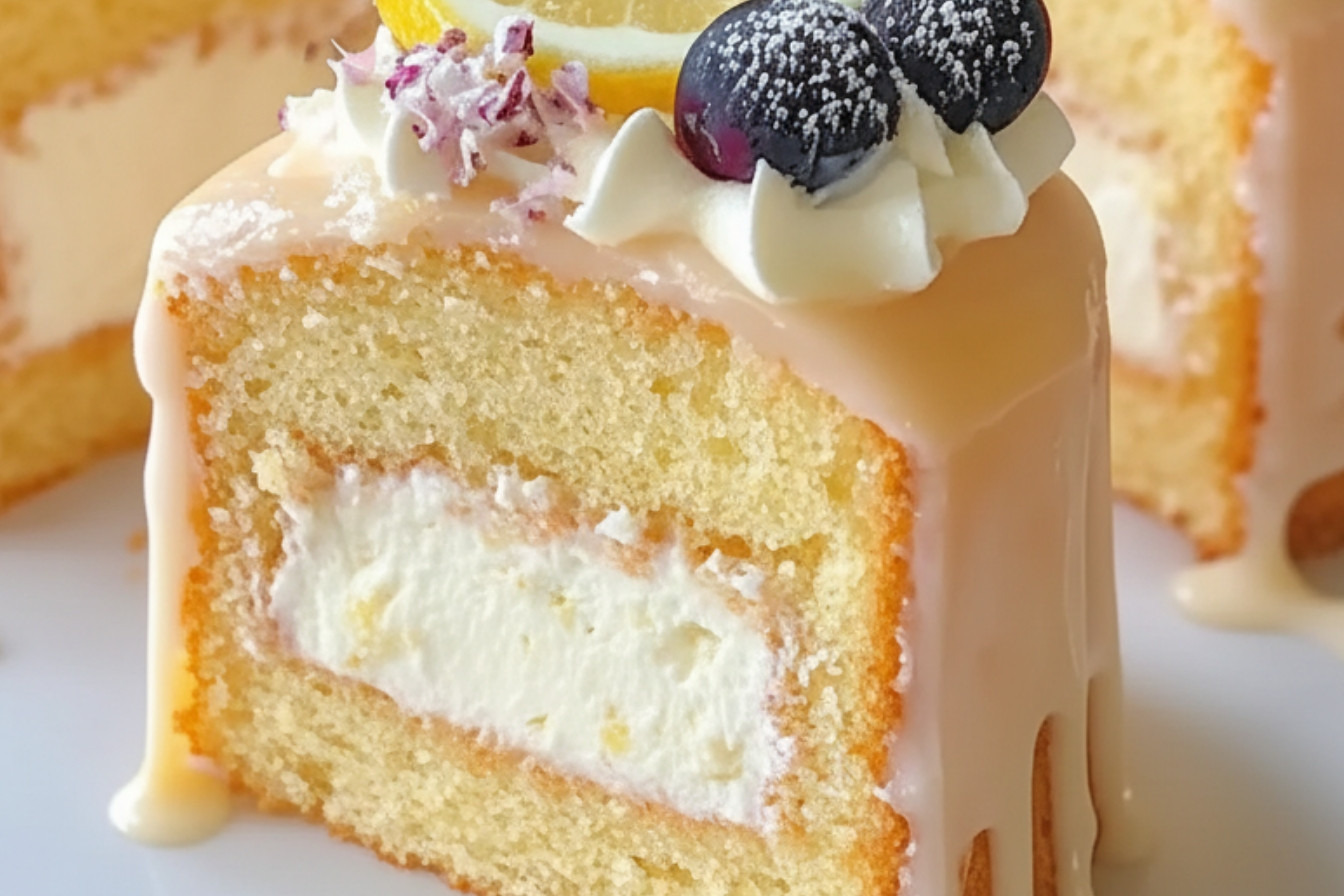 Lemon Cream Cheese Cake Recipe Snack On Meat