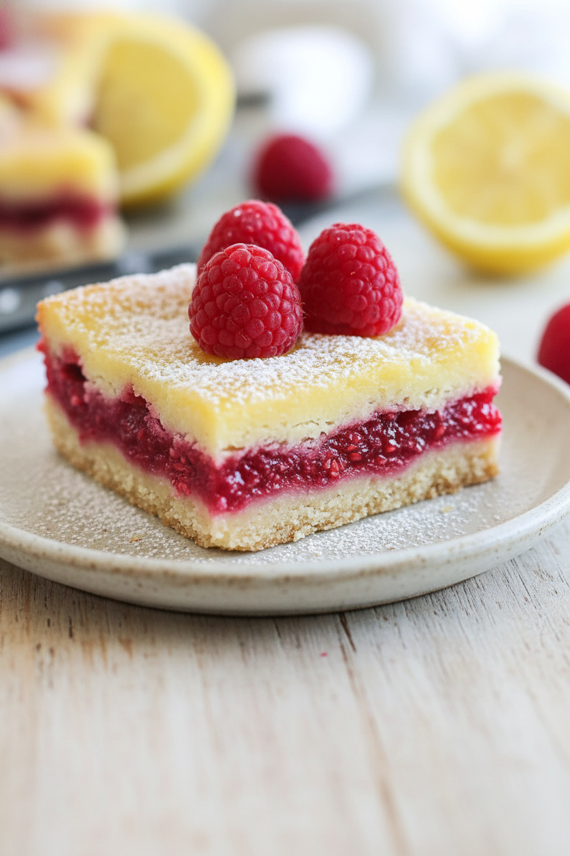 Lemon Raspberry Bars A Sunny Twist