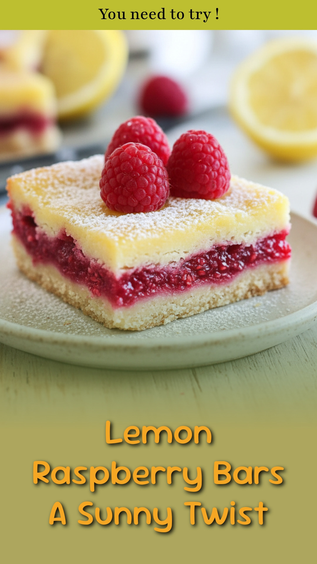 Lemon Raspberry Bars A Sunny Twist