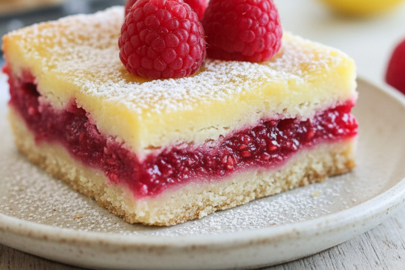 Lemon Raspberry Bars A Sunny Twist